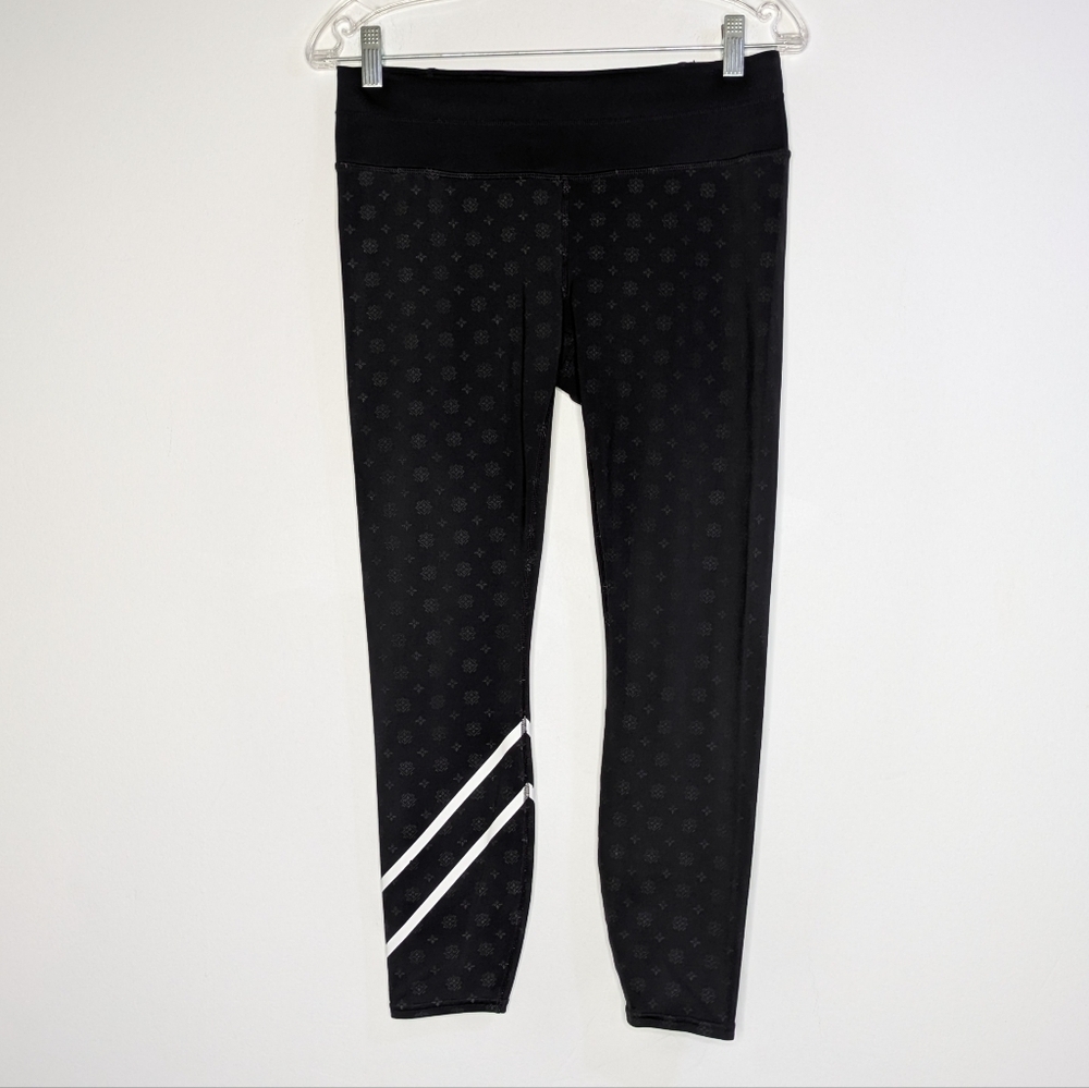 Athleta Black White Crop Legging M
